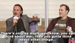 princessmichonne:  Andrew Lincoln on Rick and Michonne. [thanks to the wonderful