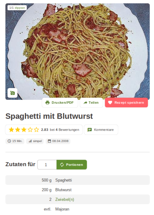 Vom italienischen Sternekoch, der wissen wollte, wer ihm auf seinen Teller geschissen hatte. Als der