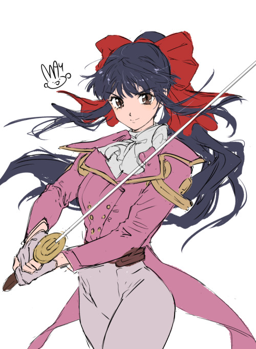 fanart sketches from Fire Emblem, Sakura Wars ,and Monster Farm