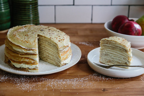 foodffs:  How to Make a Crêpe Cake Really porn pictures