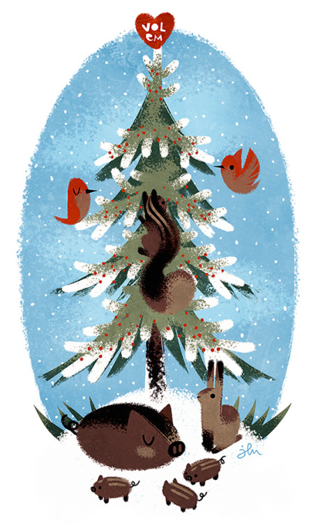  Couple of illos I made for Fruškać’s New Year’s card. Fruskac.net is the online guide t