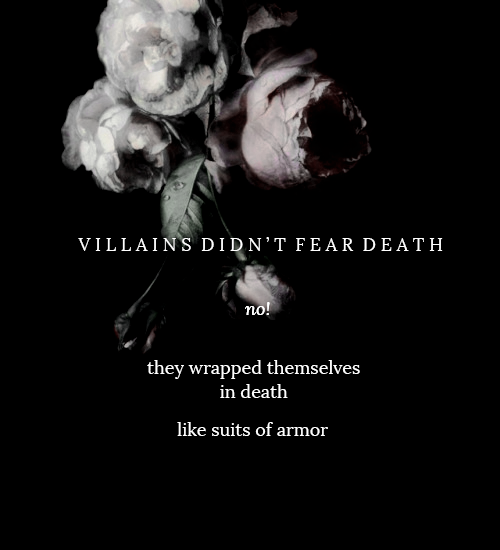 quests for glory countdown; favorite quote     ↳like  all villains, death didn’
