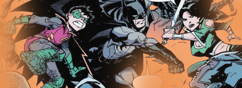 taliatate:Damian, Bruce, and Talia in Robin: Son of Batman #11