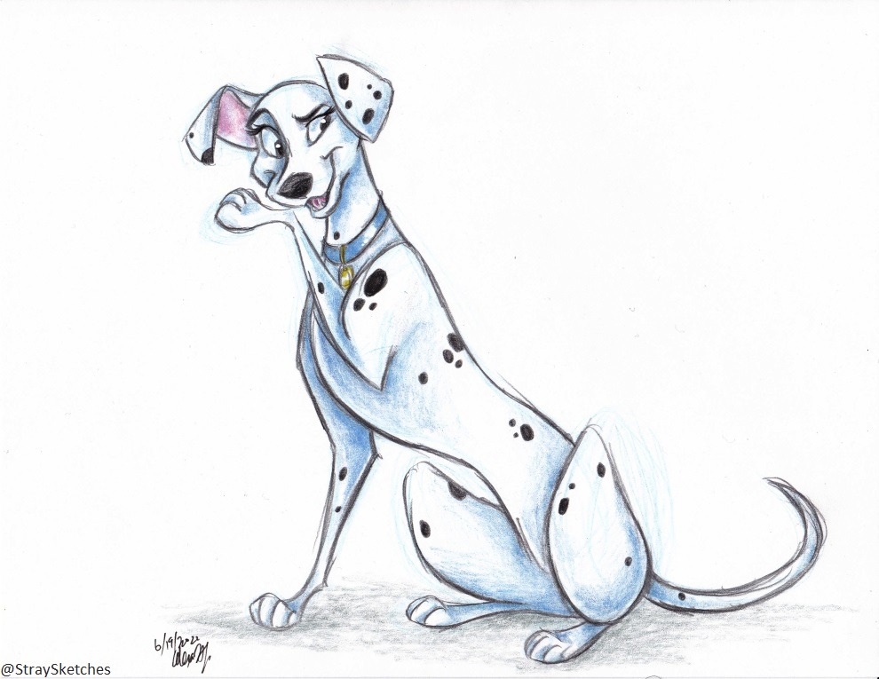 colored pencil sketch comms for a client of their “101 Dalmatians” 🐾 

♡ Website | Store ♡  