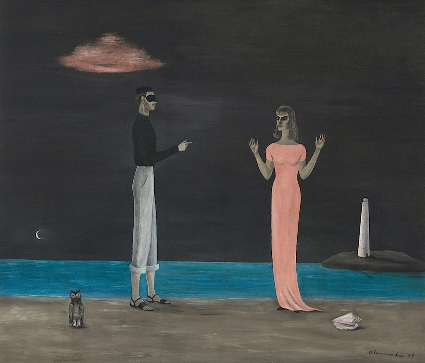 magictransistor:
“ Gertrude Abercrombie, The Courtship, 1949.
”
Looks like an out-take from Women Resisting Heterosexuality In Western Art History. ;-)