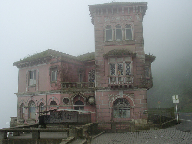 odditiesoflife:  Abandoned (Haunted) Hotel in Colombia The Hotel del Salto is located