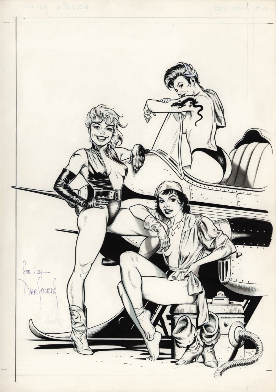 adhousebooks:  ungoliantschilde:  Space Vixens, Vol. 1 # 16, by Dave Stevens.  Dave
