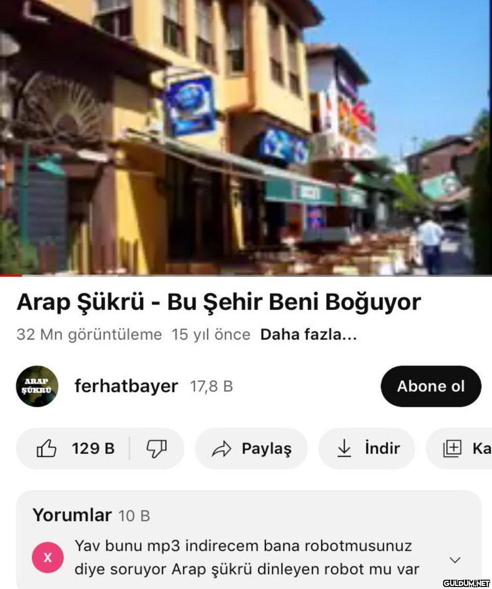 Arap Şükrü - Bu Şehir Beni...