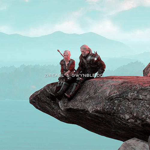 theclashofqueens:Geralt hanging out with his girls.
