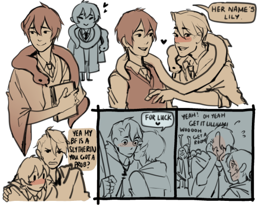 velocesmells:Self indulgent hp au with my sons again