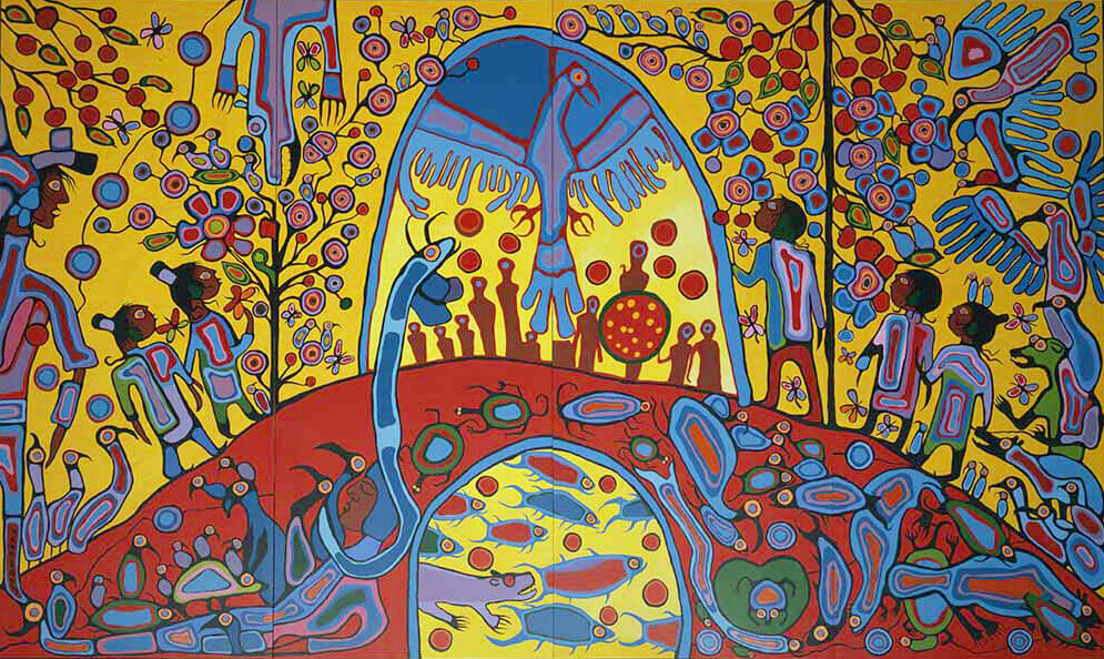canforasoap: Norval Morriseau (1932-2007), Androgyny, 1983. Acrylic on canvas, 366