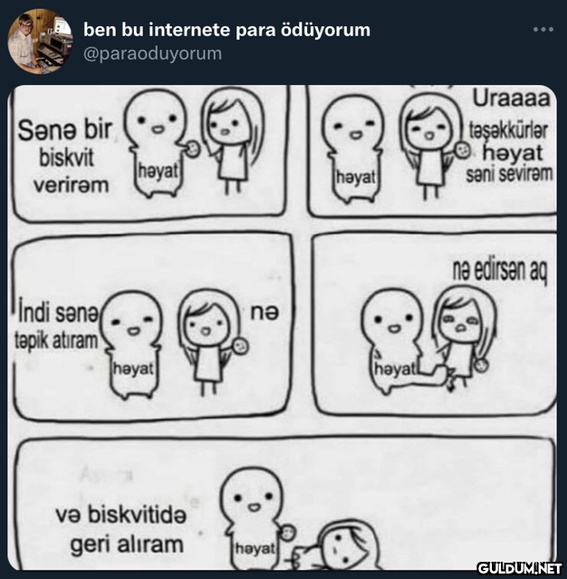 ben bu internete para...