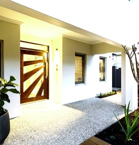 Perth ExteriorExample Of A Huge Trendy Gray Two-story Concrete House Exterior Design With A Tile Roof