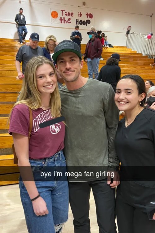 Michael Trevino with fans | February 17, 2022
