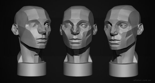 drawingden:Asaro Head Sculpt + Model Download by Adam-Fisher