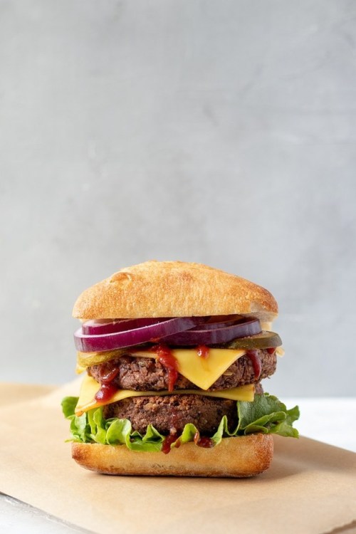 tempeh and black bean sausage burgers