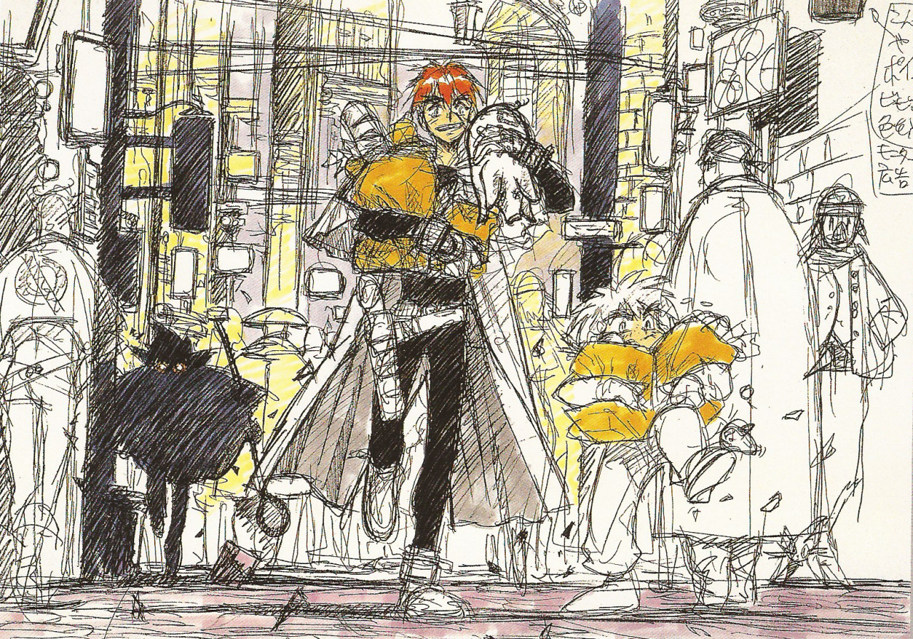 kawaii5pointoh:Outlaw Star Artbook Scans - Aisha bits!Little snippets from the artbook
