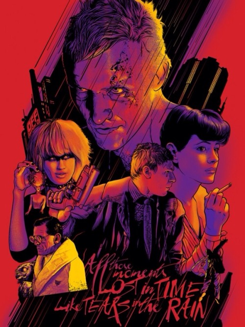 All those moments lost in time like tears in the rain. Some Blade Runner art for you all; Netflix no