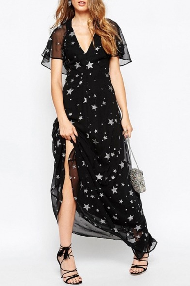 pinkpinkyyy: Hot Sale Fancy DressesFloral Cami Dress Asymmetrical Swing Dress Open Back Party Dress 