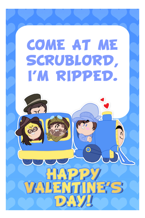 the-devil-has-shotgun:  @vanduobones made these awesome valentines and I couldn’t help but add a bunch of game grumps quotes to them. Go check out her art, it’s amazing! Happy Valentines Day!  