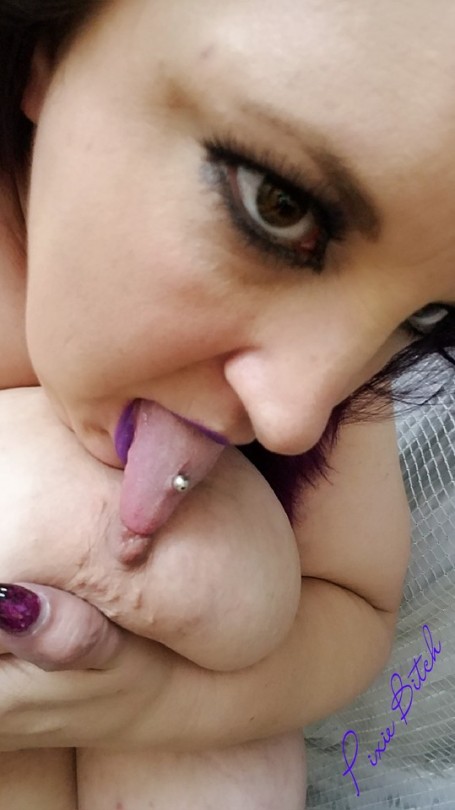 pixie-bitch75:  Played with, yes please… can y'all think of anything else Tits are meant for?… let me hear your thoughts… clean or dirty!💜kisses,pixie💜