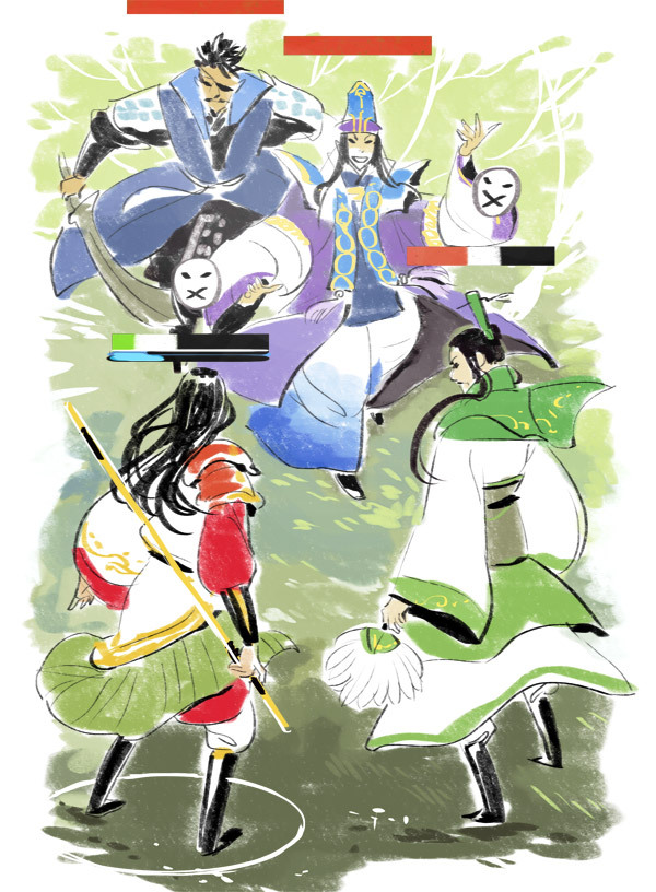 lalage:Joke of the day “Romance of Three Ancients” seen in response to a screencap