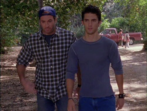 letskzuniversescreations:Jess Mariano (Milo Ventimiglia) &amp; Luke Danes (Scott Gordon Patterso
