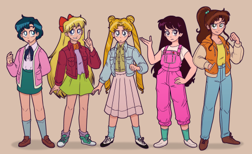 pauladrawsnstuff:@lydiabutz got me into Sailor Moon. And the senshi outfits are fine, but can we tal