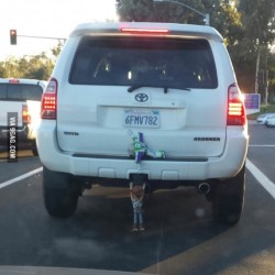 9gag:  Saw these guys on the back of a car… 