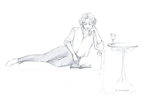 semesadique:We can feel the Prince in him even when he is reading alone in his room…♥_