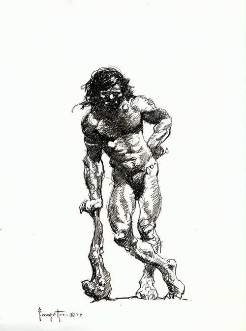 art by Frazetta   