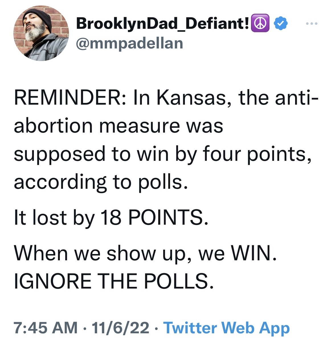headspace-hotel:joseph-lavode:dduane:saywhat-politics:This.Ignore the polls. Do not