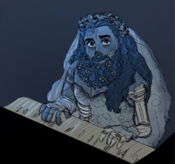clairebearsparkles:Corpse… Beard? This thought came from a Corpse Bride rewatch and remembering Ed can play the piano