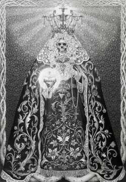 scribe4haxan:  La Luz (2011 / Charcoal &amp; pencil on paper) - Laurie Lipton