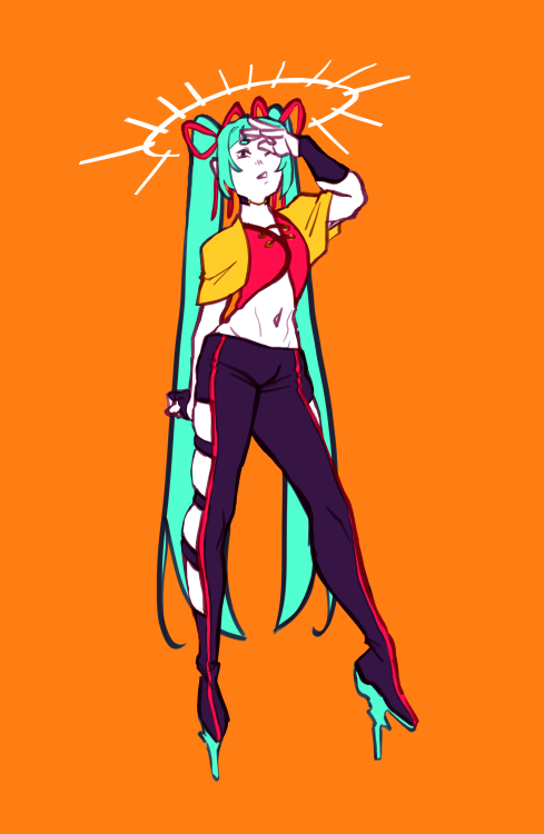 may-coops:Miku… heel… pants…