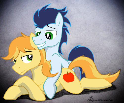 Have some cute ghey SFW Braeburn and Soarin cuddles because you know you love it!(Tumblr gets to see my new photo first because I <3 ya guys!) 