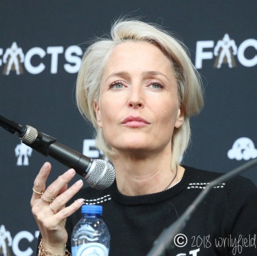 i-still-want–to-believe: Gillian Anderson - Facts Convention panel - April 7, 2018 (x) I&rsquo;m sor