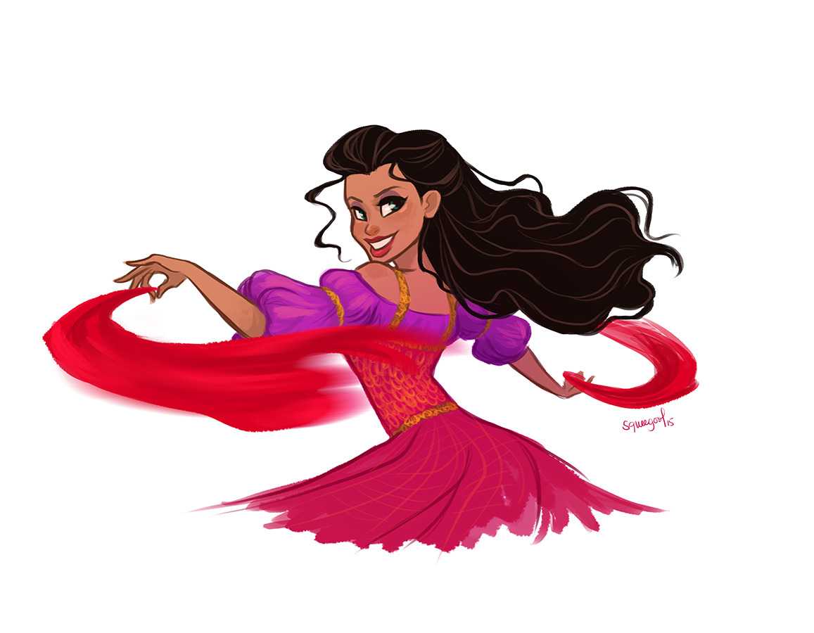 squeegool:  late post of Esmeralda (played by Ciara Renee) from the Disney’s The