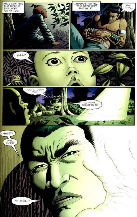 superheroesincolor:  Green Lantern: Dragon Lord Vol 1 (2001)  //   DC Comics  Jong Li (Dragon Lord)Story: Doug Moench, art: Paul Gulacy