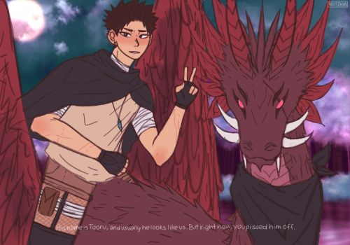 Hear Me Out, Dragon Shifter Tooru Yes That's It Lmao-I'm Kidding!!1!!1So It's Basically An AU Where Tooru