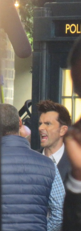 buffyann23: David Tennant on set for the Doctor Who 60th Anniversary (x) Omg. What is this? Is it 20