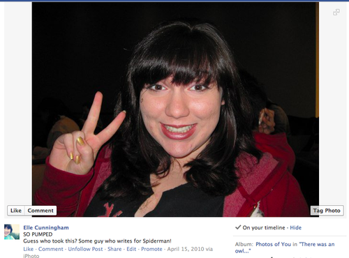 So one time I went to a Doctor Who screening and sat next to Dan Slott but I didn&rsquo;t know i