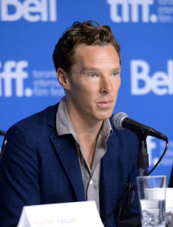 cumberbum:  HQ - Benedict Cumberbatch at the 2014 TIFF press conference. 