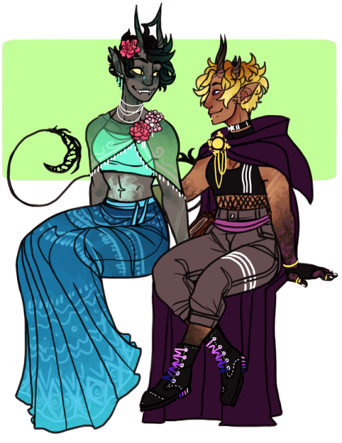 rose-ebottles:@rosemarymonth day 30 - Dnd dayrose plays a chaotic evil tiefling librarian and kanaya