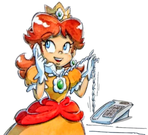 Daisy renders from the Nintendo 2020 recruitment book in transparency