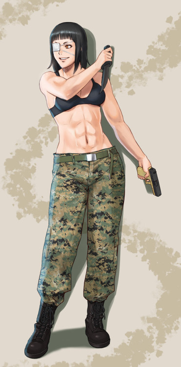 Porn Pics animemangamusclegirls: Original military