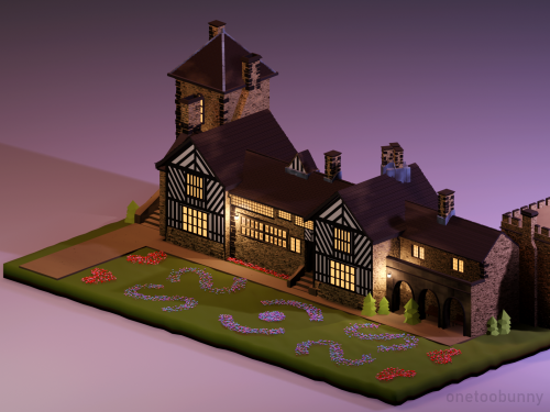 Low poly Shibden Hall, Halifax.Not 100% accurate but I tried as best as I could with reference image