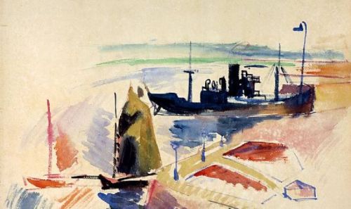 Port du Havre  -    Jean Dufy,  1920French, 1888-1964Watercolour on paper, 17.100 X 22.700