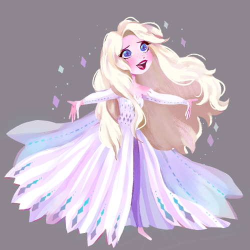 elsa i did as a charm design back in march before everything went to shit lol