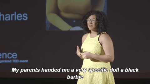 hustleinatrap:  Yelitsa Jean-Charles, a founder of  a natural hair care doll line, inspires young Black entrepreneurs by discussing the issues of identity, race, and diversity. She told her story of fighting colorism and internalized racism that is so